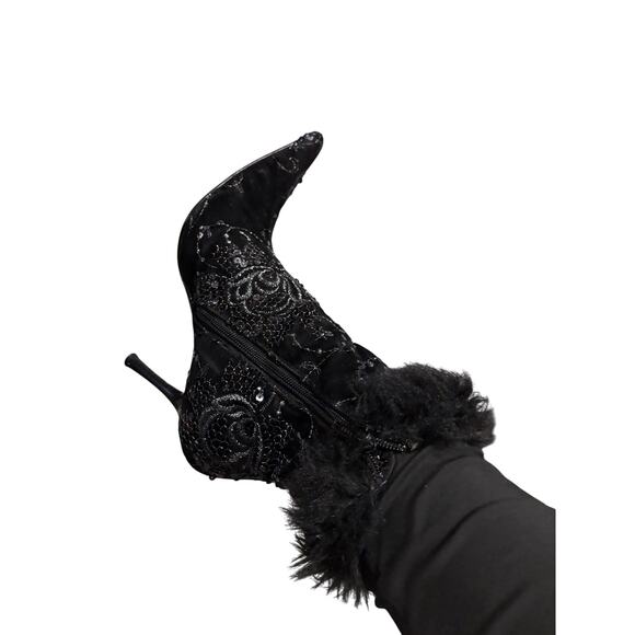 Womens Halloween Size 8M High Heel Boot Black Stilleto 92K - Picture 7 of 7